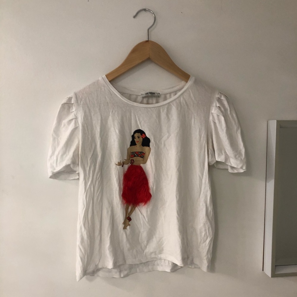 Zara Hula girl t-shirt